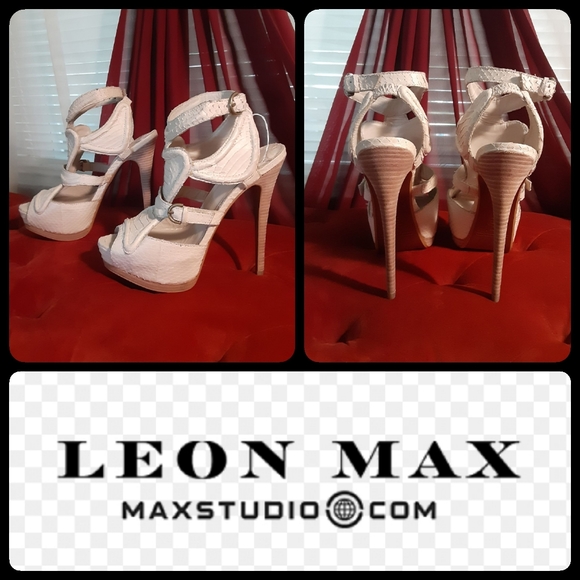 Max Studio Shoes - Leon Max Snakeskin Stiletto Heels